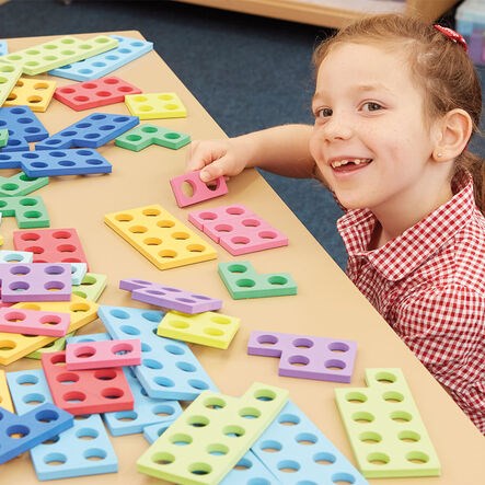 TTS Coloured Magnetic Number Frames Set of 80