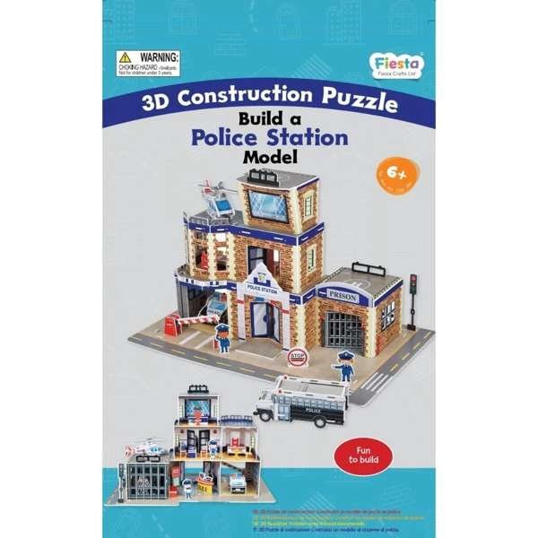 3D Construction Craft - Police Station - ABC School Supplies