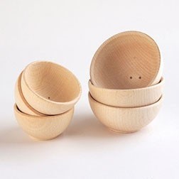 **Natural Wooden Bowls (70Mm)