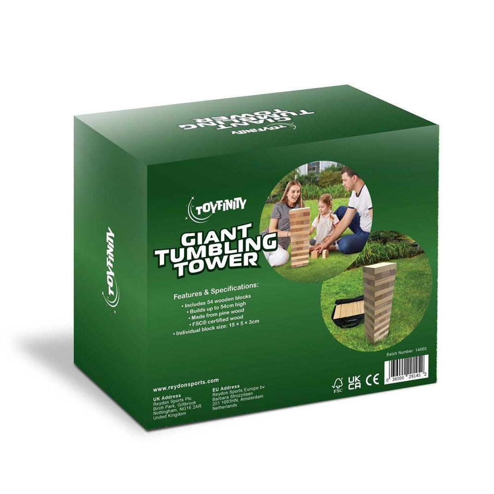 Toyfinity Giant Jenga Tumbling Tower