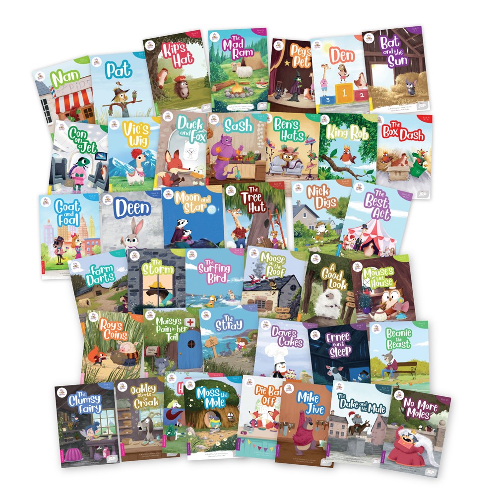 BiDee Phonics Decodable Readers Complete Kit Series 1 & 2 (50 Single Titles)