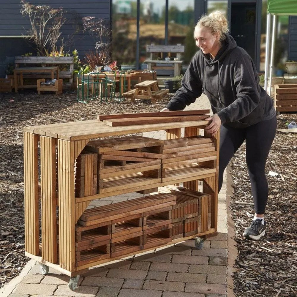 Cosy Deckciting Trolley & 25 Deckciting Blocks