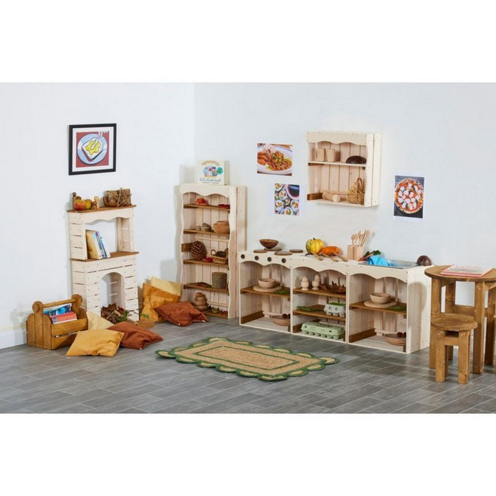 Cosy Farm Kitchen Set In White (Low)