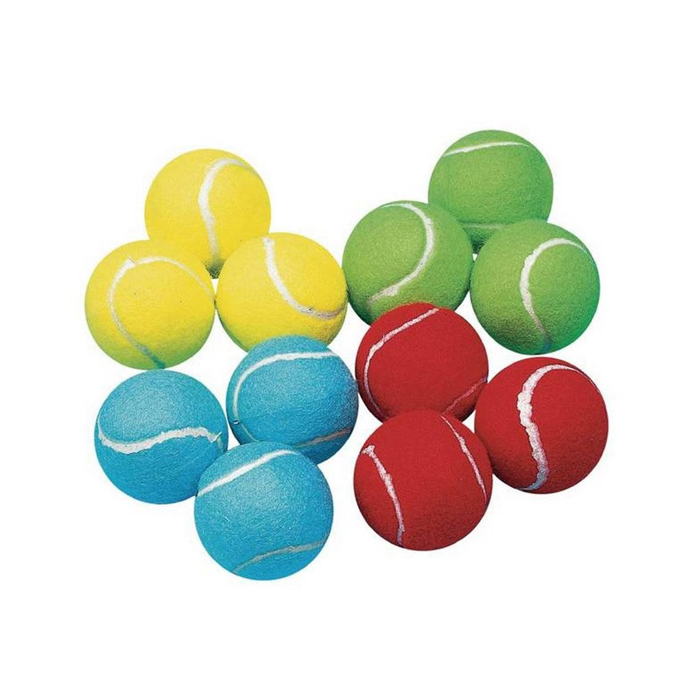Coloured Tennis Balls Pack of 12
