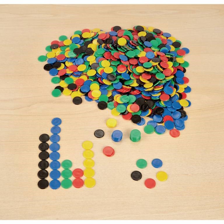 Clever Kidz Plastic Counters - 22Mm - Pack Of 500