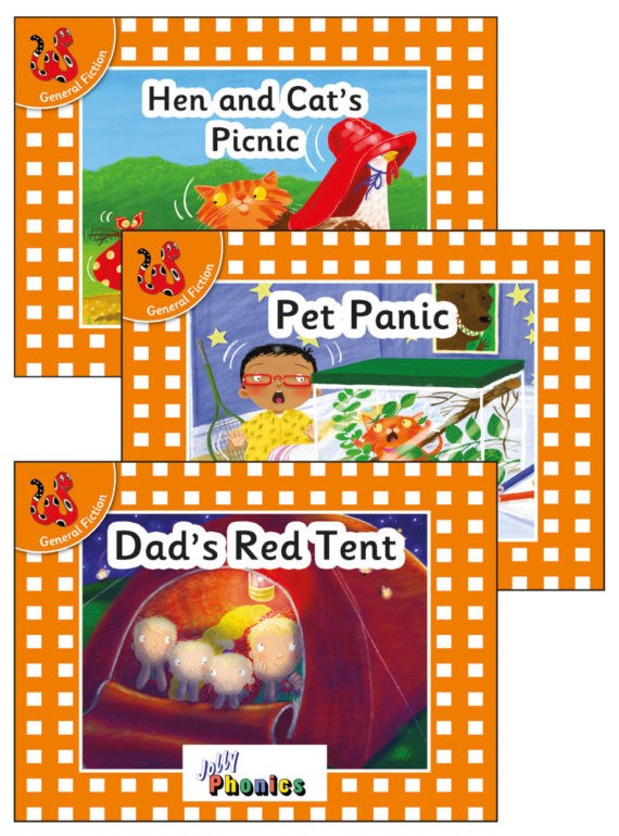 Jolly Phonics Decodable Readers Level 0 (Orange Level) Set 2 (Pack Of 3)