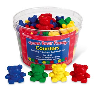 Three Bear Family® Counters (Set of 80)