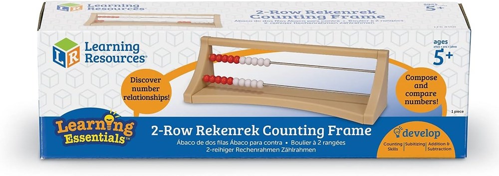 **Learning Resources Learning Resources 2-Row Rekenrek Counting Frames Pack of 15
