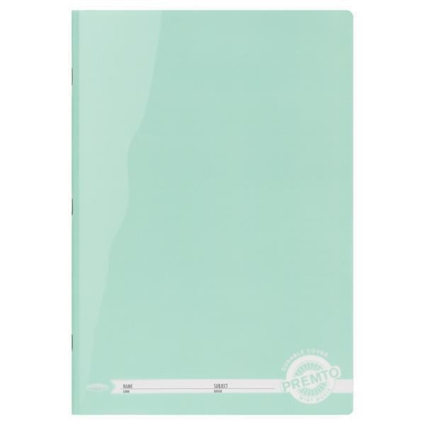** **Pastel A4 120pg Durable Cover Manuscript Book - Mint Magic