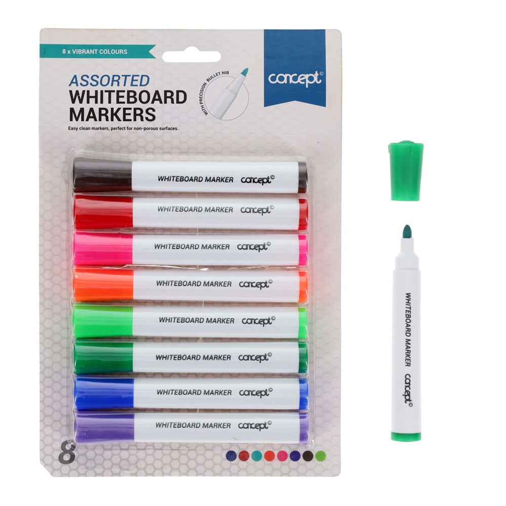 Concept Whiteboard Markers Pack of 8