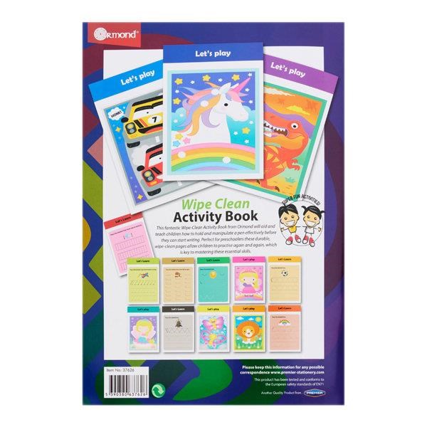 **Ormond Wipe Clean Activity Book - Pen Control