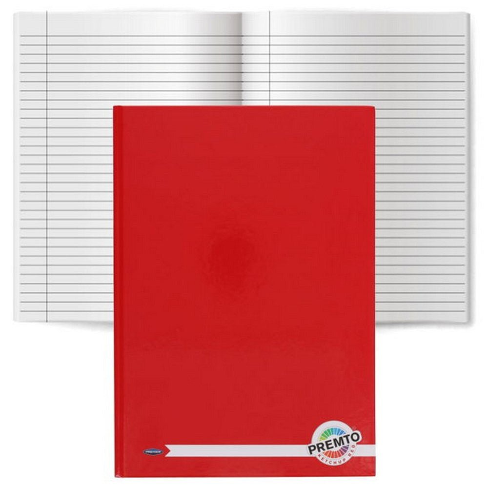 A4 160pg Hardcover Notebook - Ketchup Red - ABC School Supplies