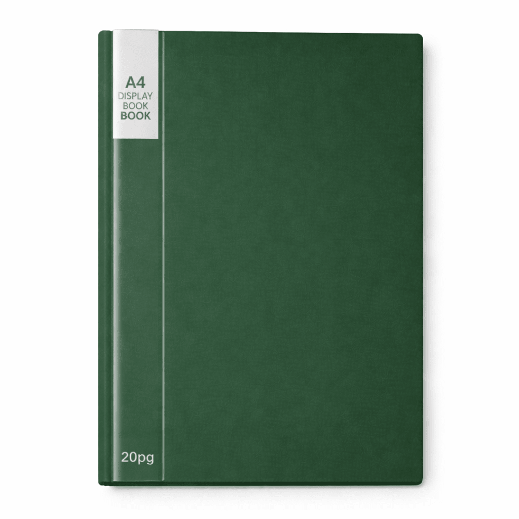 A4 40 Pocket Display Book - Green - ABC School Supplies