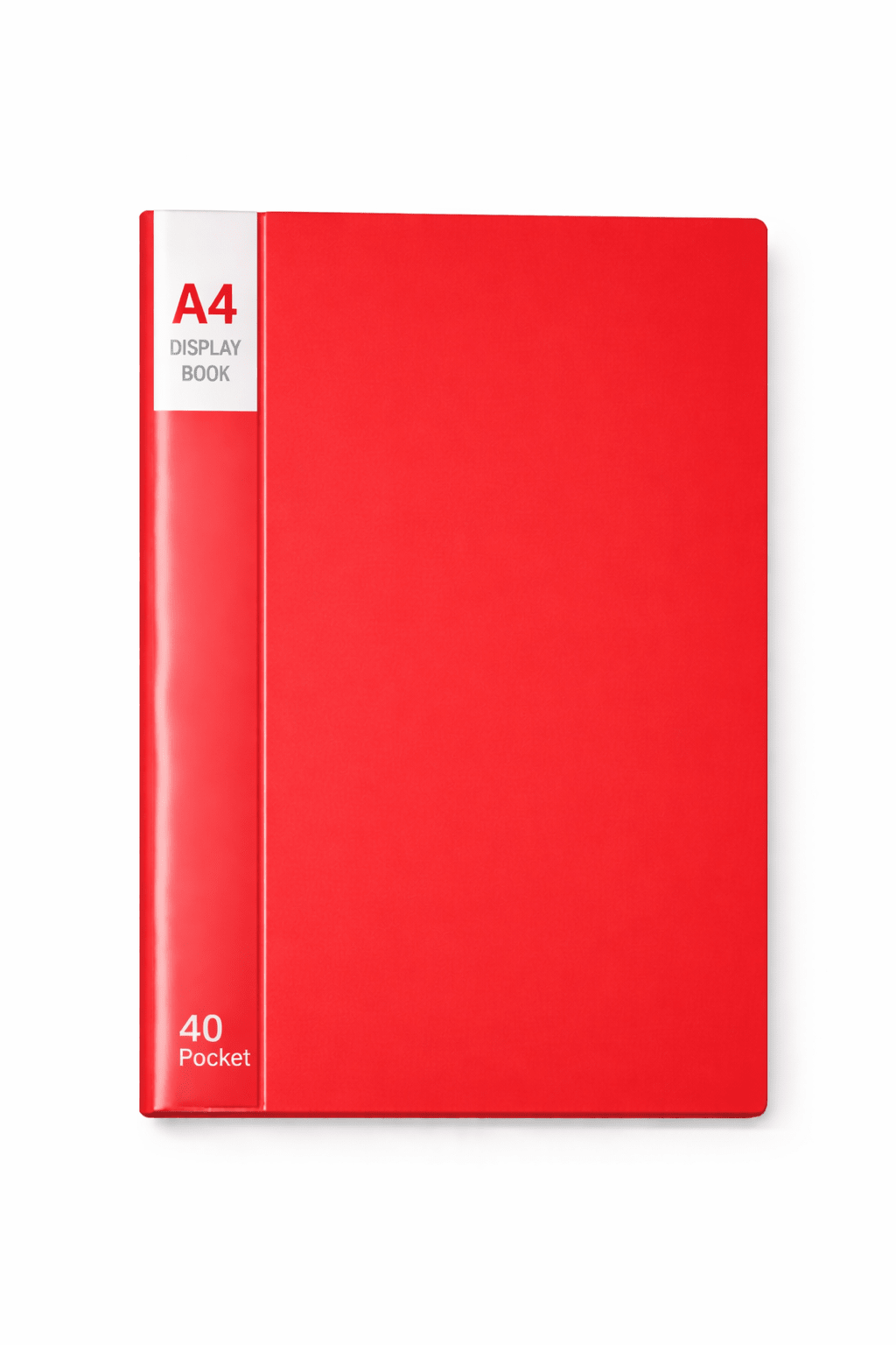 A4 40 Pocket Display Book - Red - ABC School Supplies
