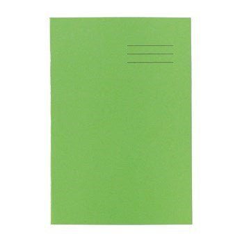 A4 Exercise Book 64 Page, Top Half Plain / Bottom 15Mm Ruled, Light Green - Pack Of 50 - ABC School Supplies