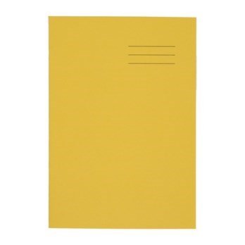 A4 Exercise Book 80 Page, 8Mm Ruled With Margin, Yellow - Pack Of 50 - ABC School Supplies
