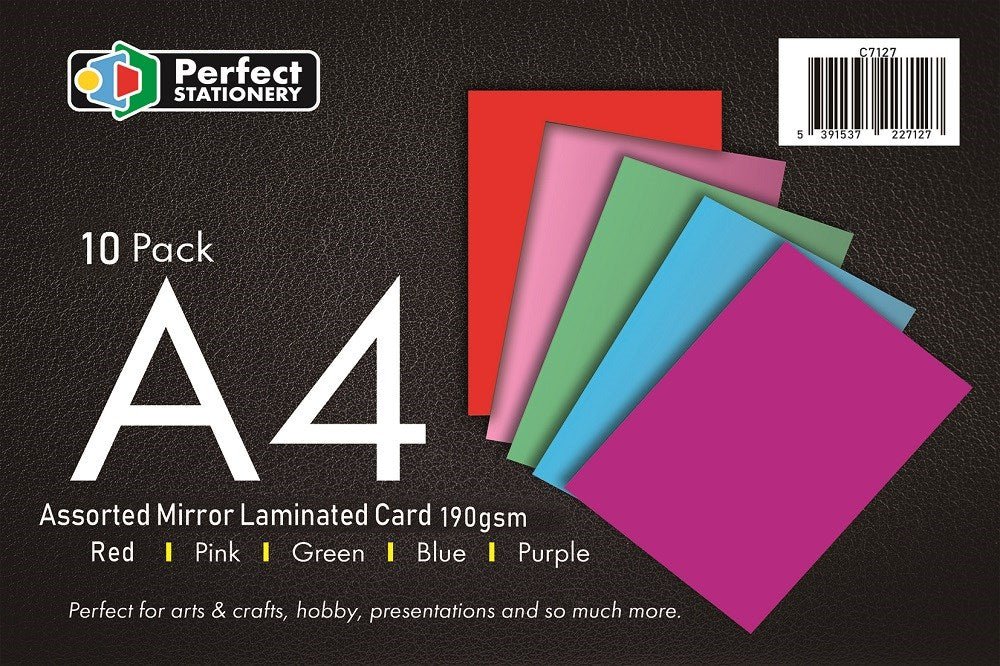 **A4 Mirror Card 190Gms (Pack Of 10) - ABC School Supplies