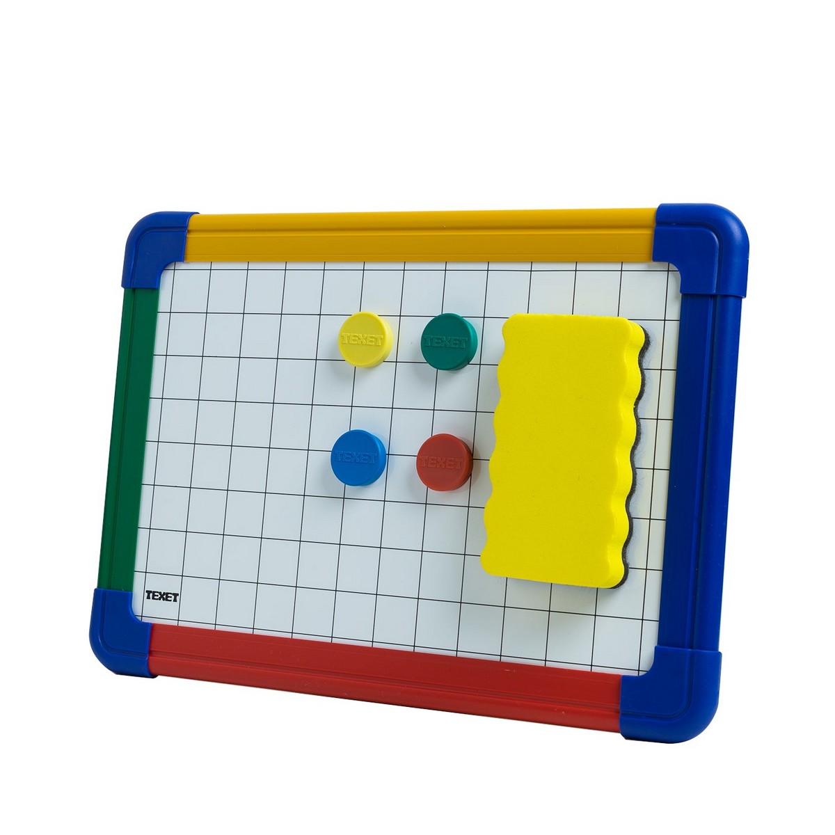 **Texet A4 Magnetic Gridded Whiteboard Pack of 10