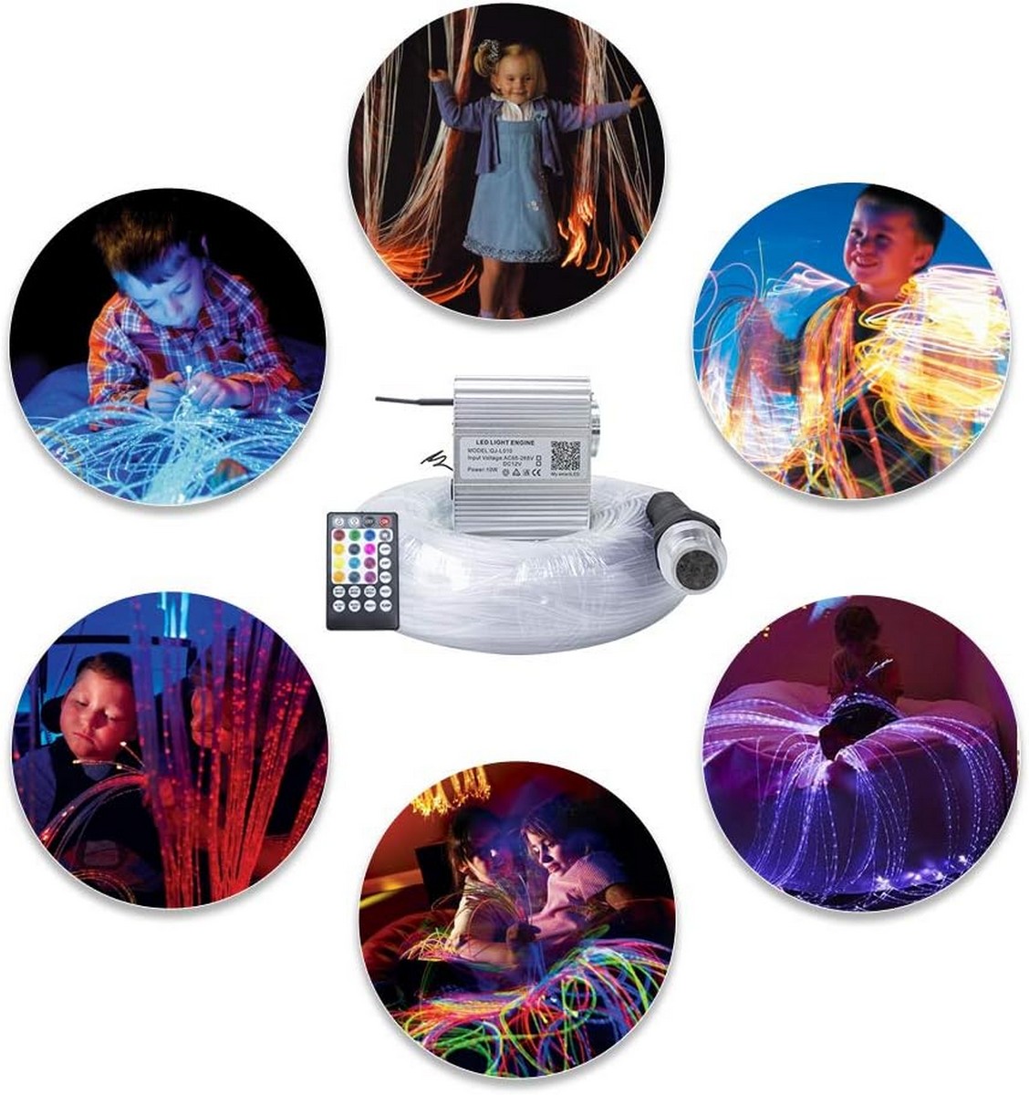 Callsky Sensory Lights 10W Fiber Optic Curtain Lights for Sensory Room