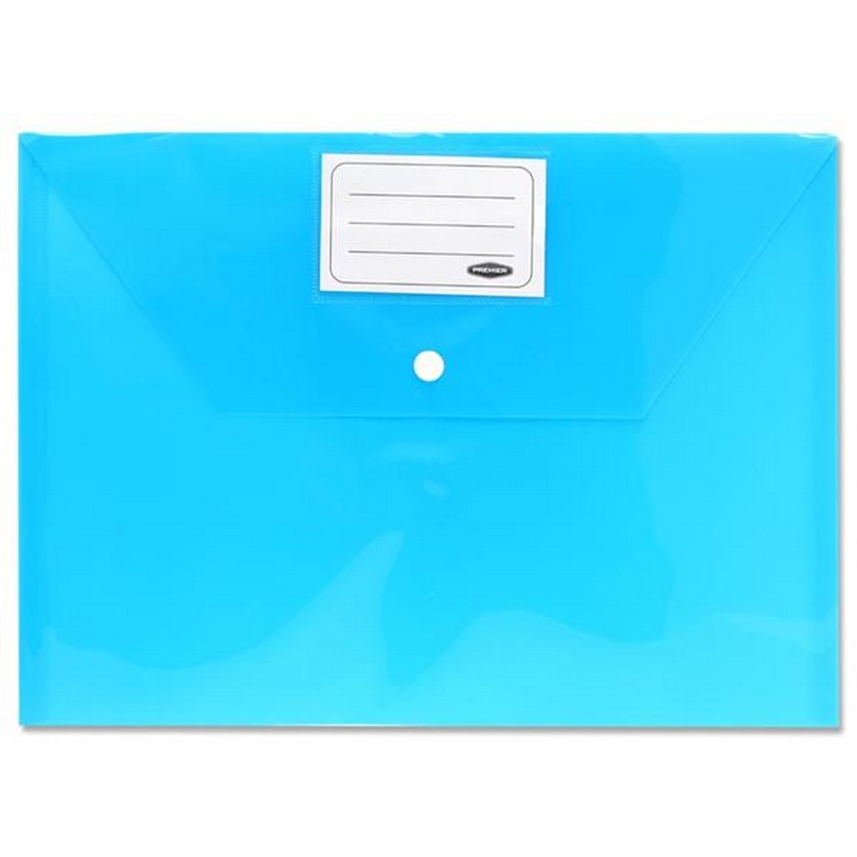 ** A4 Neon Button Storage Wallets Pack of 3