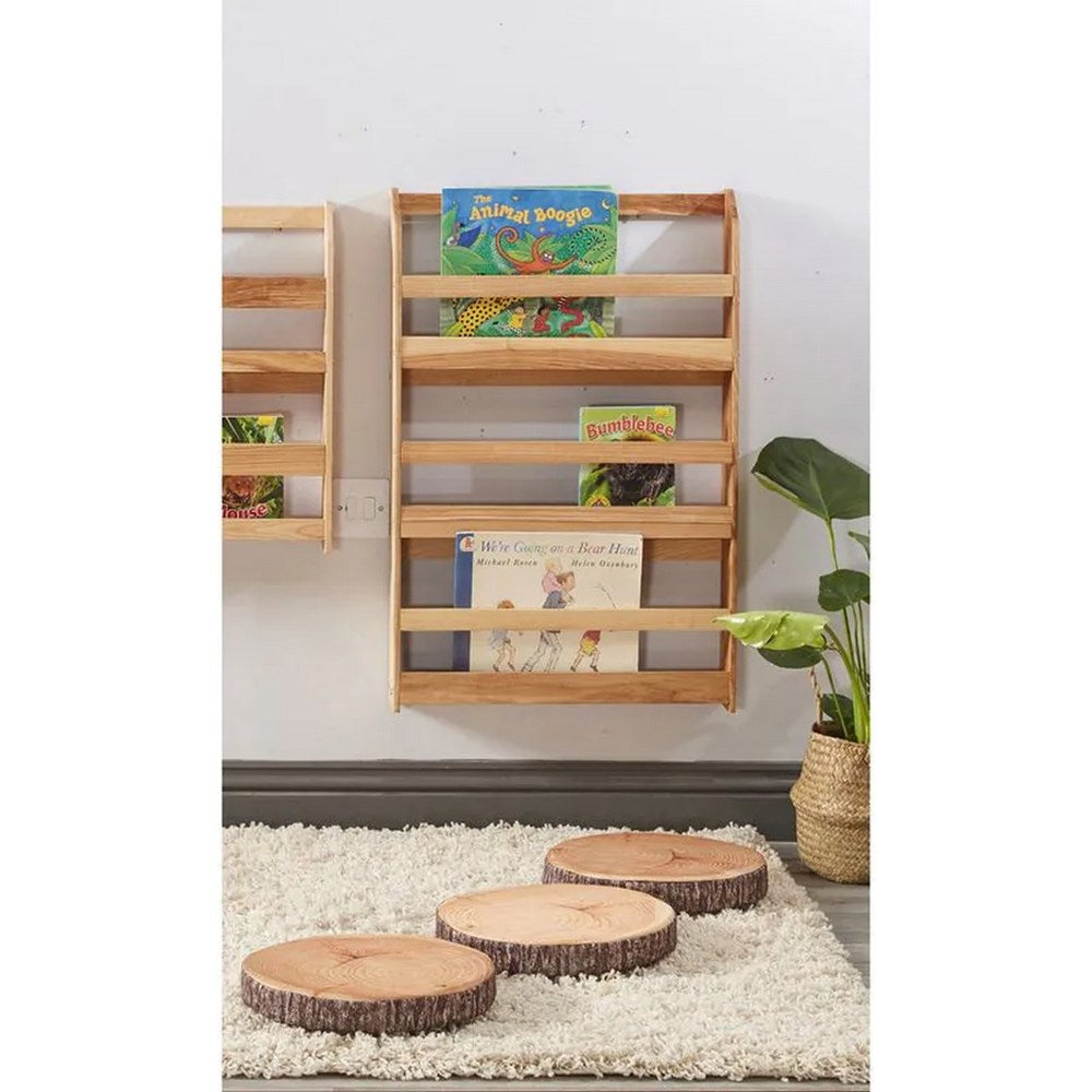 Cosy Flat Facing Wall Book Case Vertical