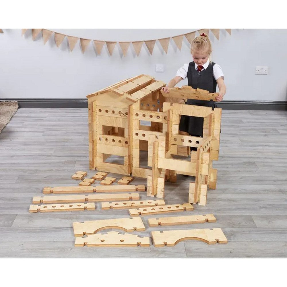 Cosy Natural Build 'A' Boards 100 Piece Set