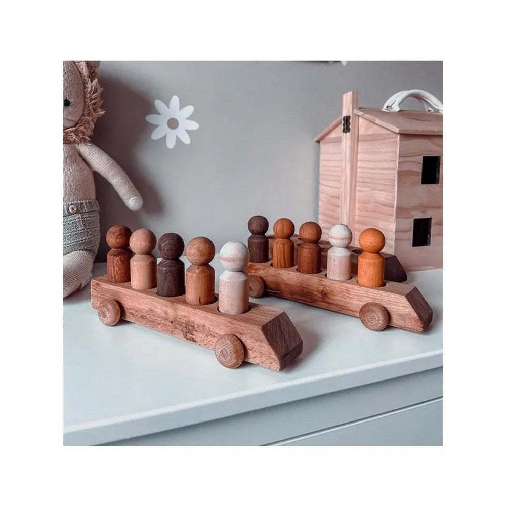 Cosy Ten Frame & Five Frame Peg People Vehicles 3 Piece Set