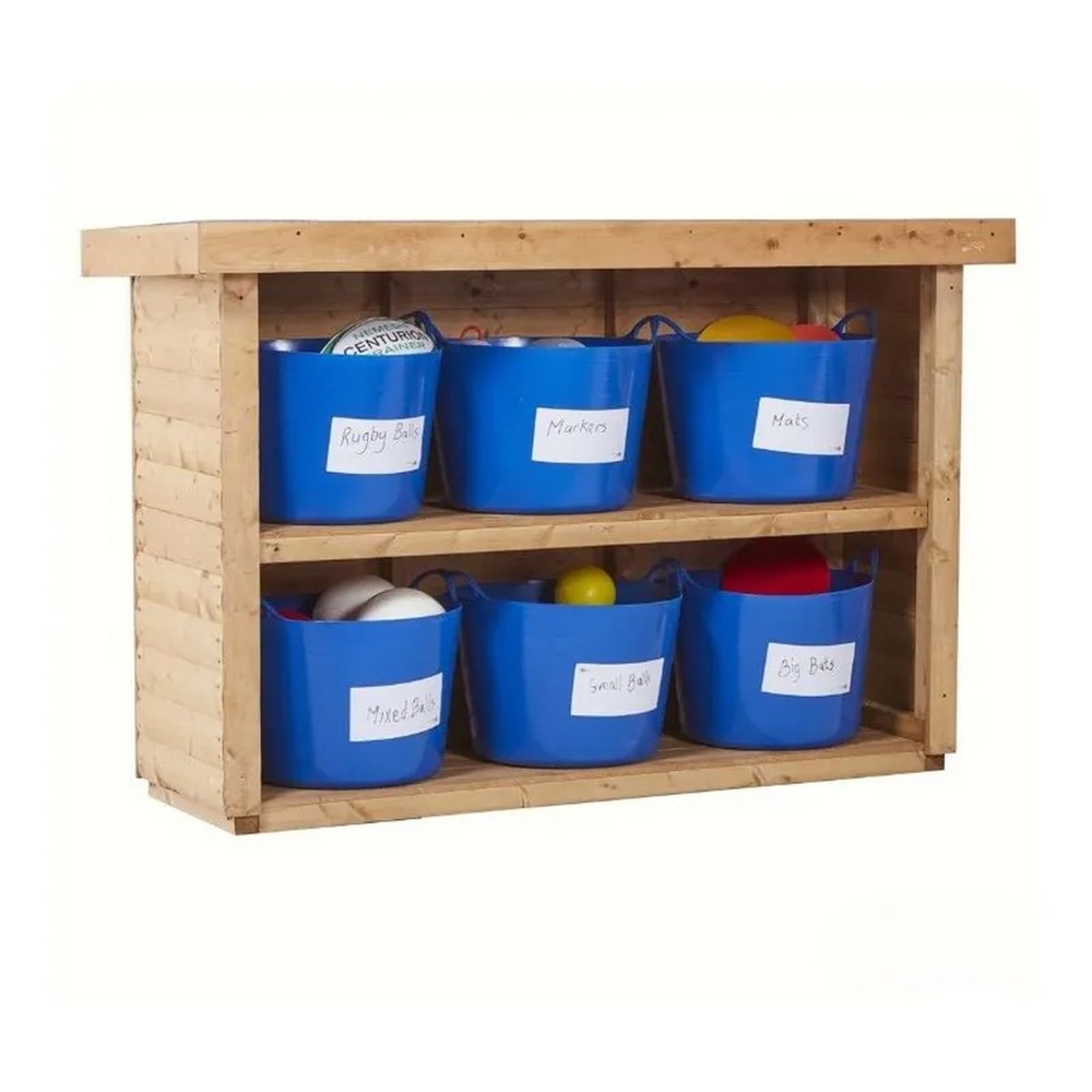 Cosy Ephgraves Outdoor Large Tub Storage Shelving Unit 6 Tub Store