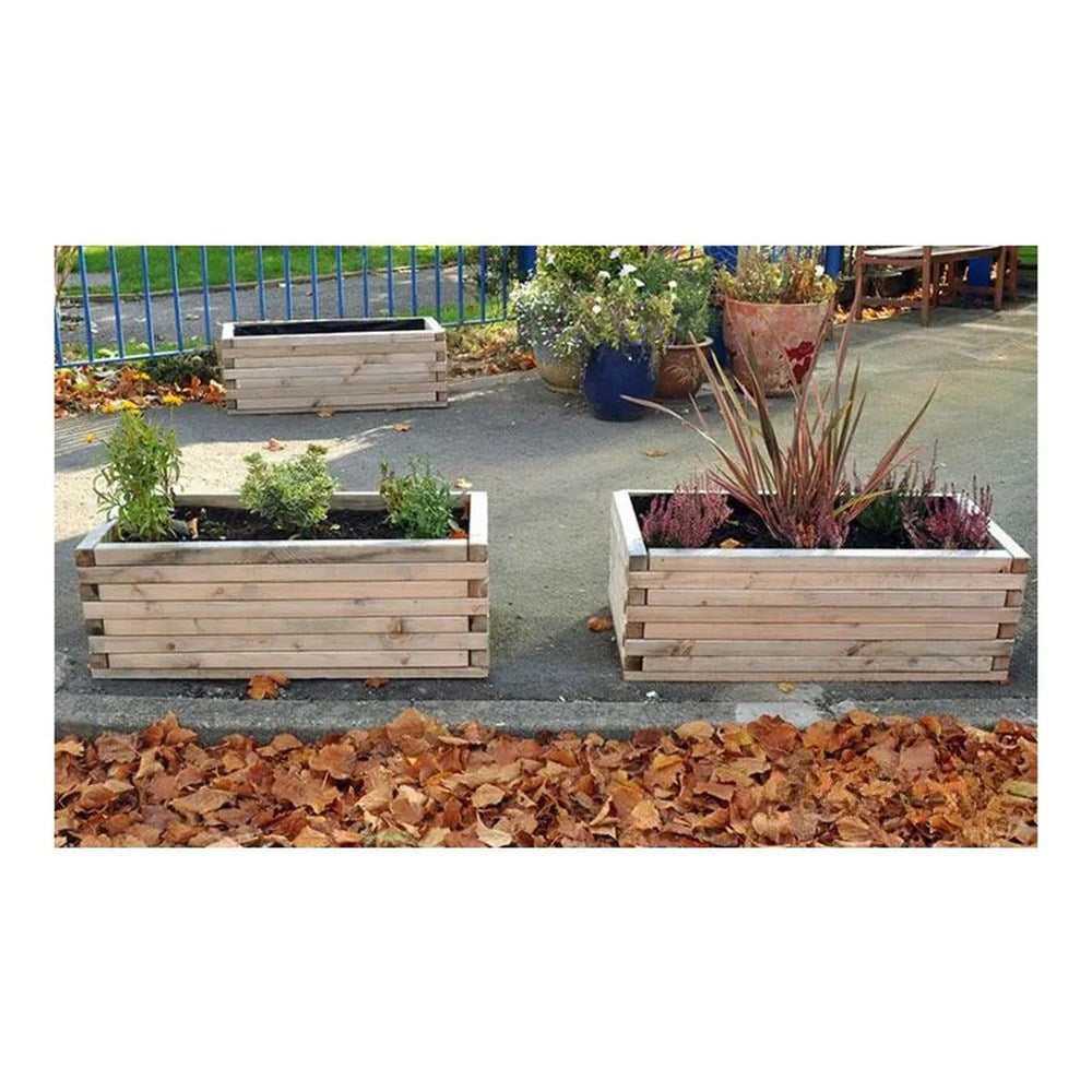 Cosy Simple Long Planters Set Of 4