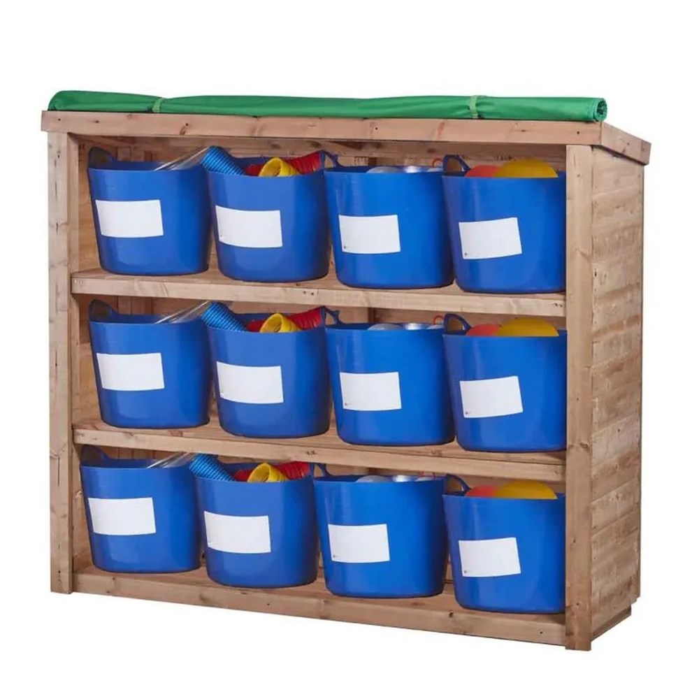 Cosy Outdoor Storage Shelving Unit With Cover Set Of 2