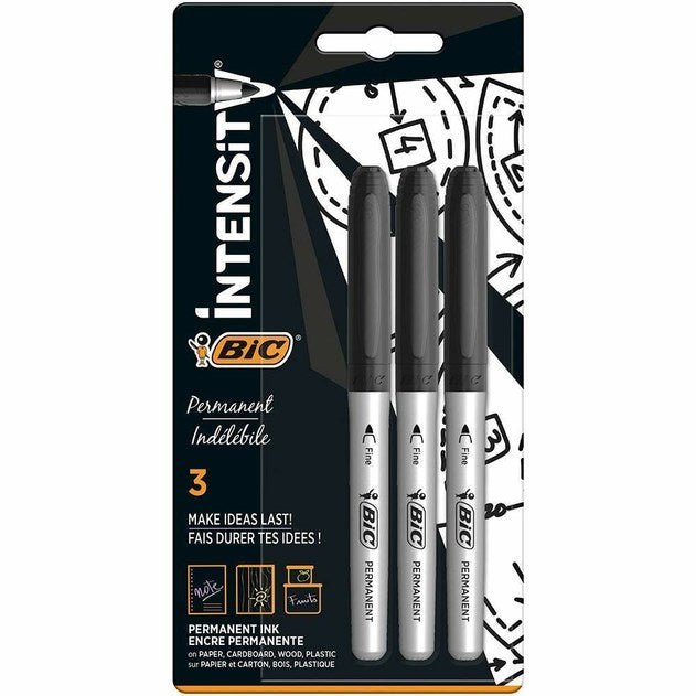 Bic Highlighter Intensity Dual Assorted Felt Tip 0.4 Pack Of 6 - ABC School Supplies