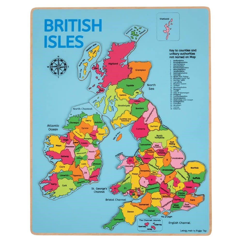 British Isles Inset Puzzle - ABC School Supplies