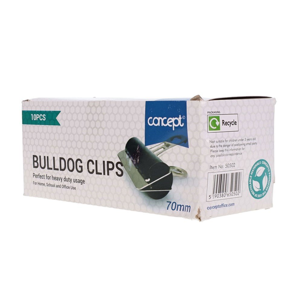 Bulldog Clips 50mm Pack of 10 - ABC School Supplies