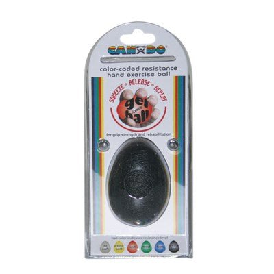 **Cando Gel Squeeze Ball - Large Cylindrical - Black - X Heavy - ABC School Supplies