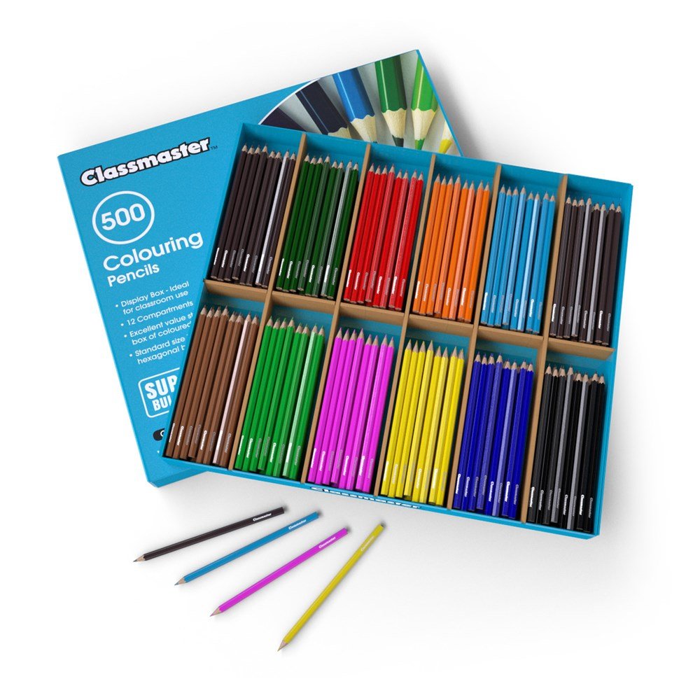 Classmaster Colouring Pencils - Assorted In Display Box - ABC School Supplies