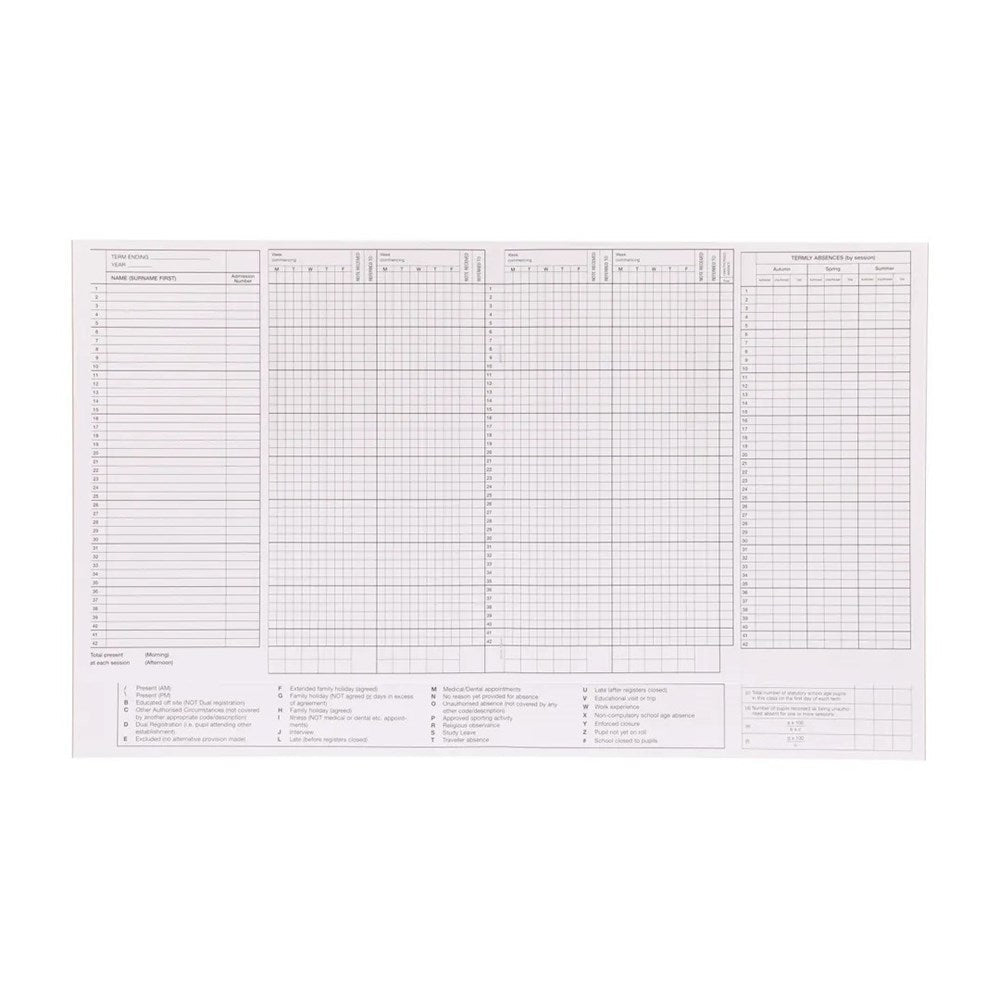 Classmates Attendance Register - ABC School Supplies