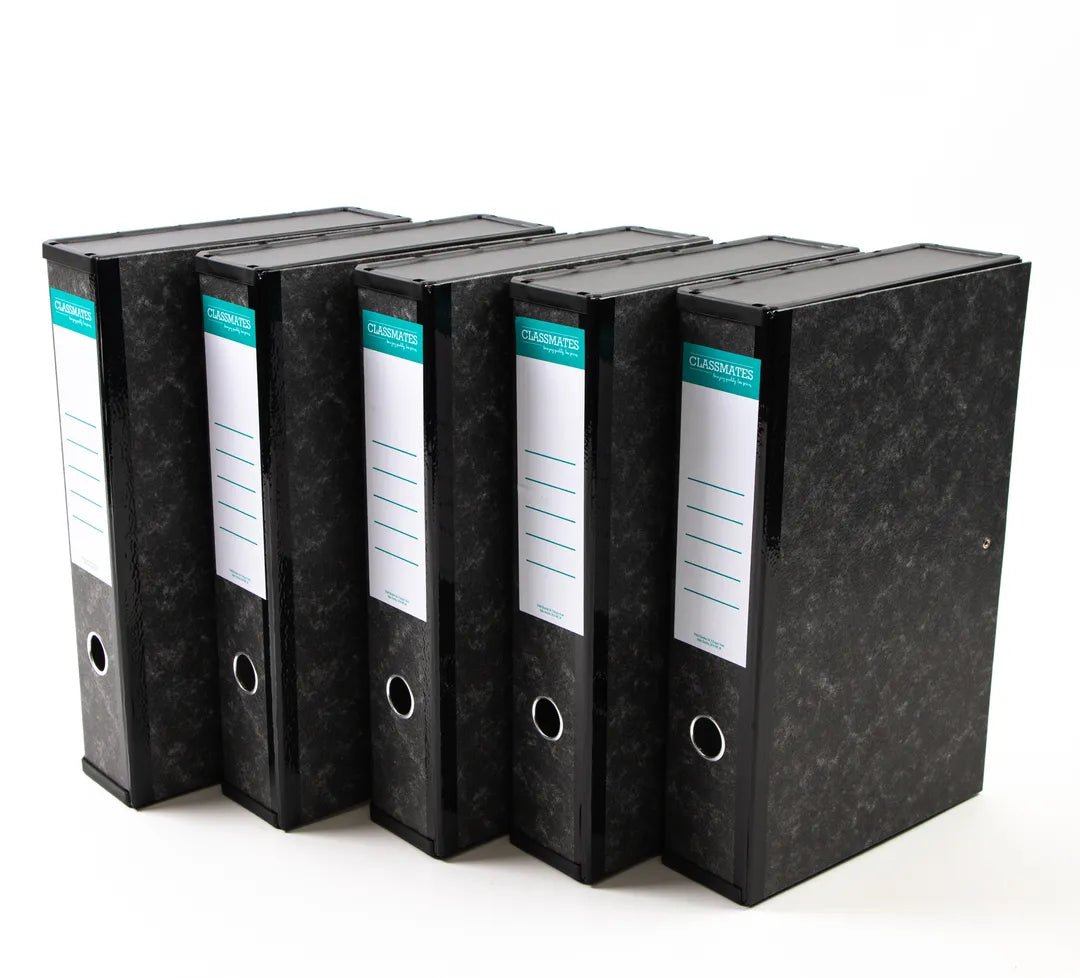 **Classmates Box File - Foolscap - Grey - Pack of 10 - ABC School Supplies