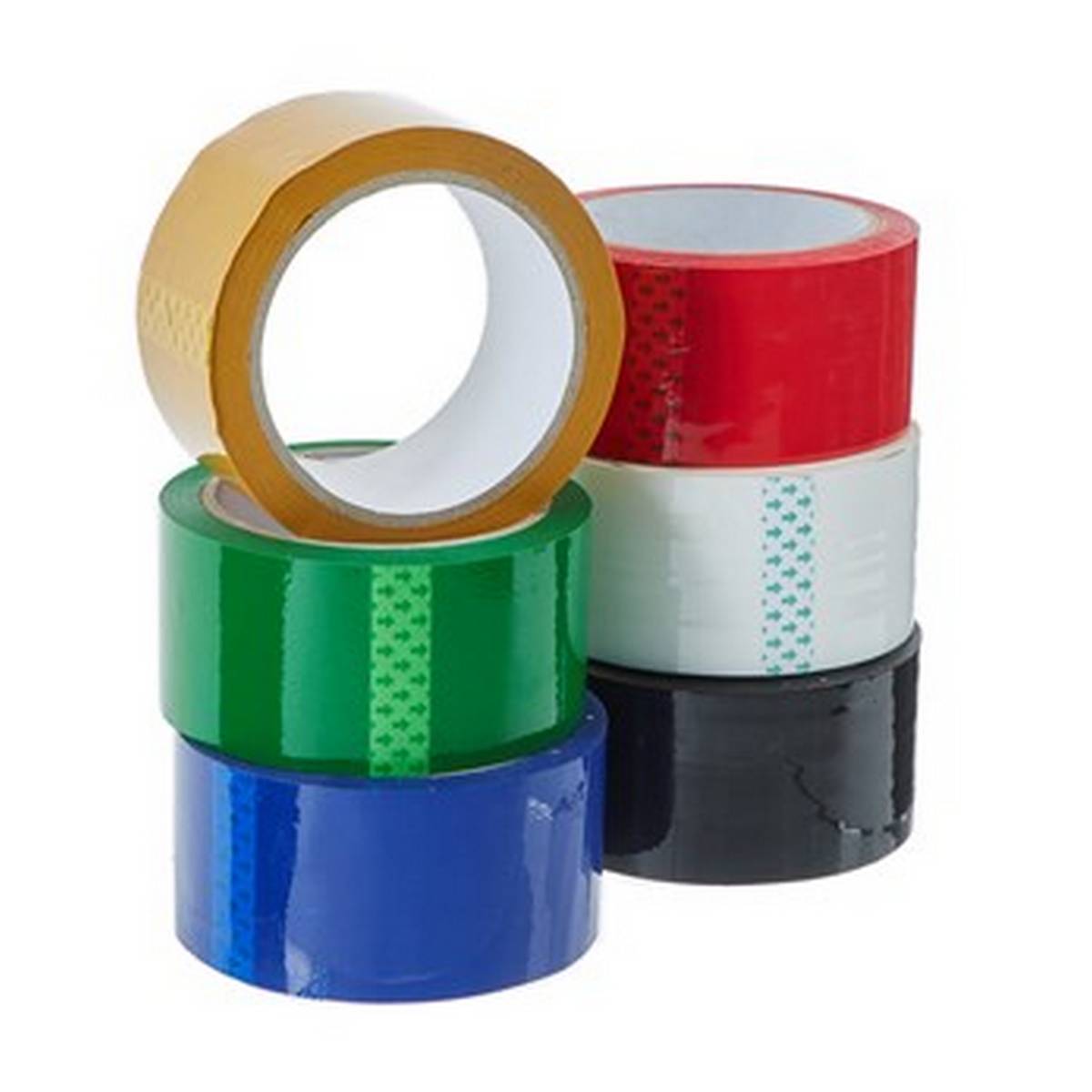 **Classmates Coloured Polypropylene Tape Assorted 50Mm 66M - Pack Of 6 - ABC School Supplies