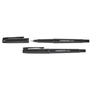 Classmates Fineliner Pens Black - Pack Of 10 - ABC School Supplies