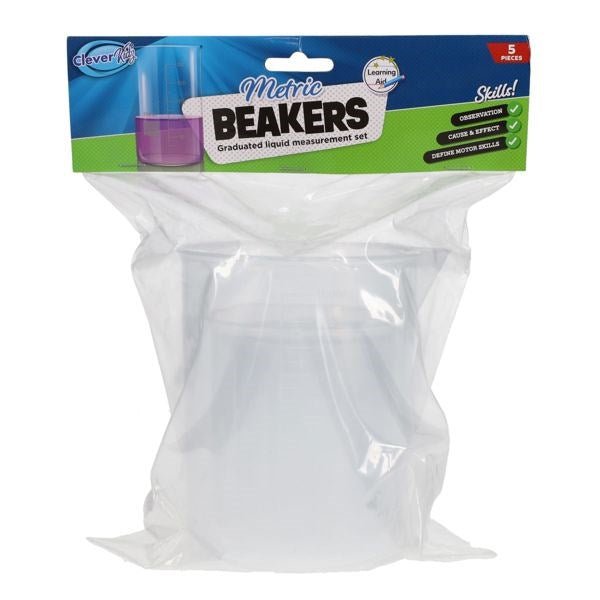 Clever Kidz Measuring Beakers Set Of 5 - ABC School Supplies