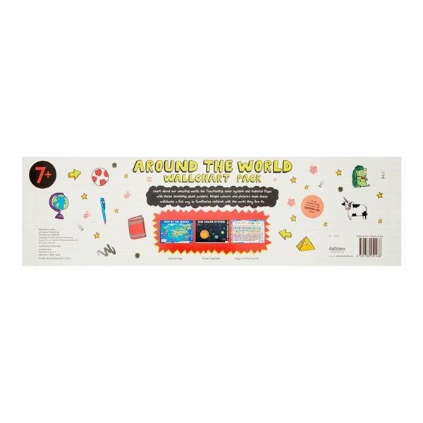 Clever Kidz The World Wallcharts Pack Of 3 - ABC School Supplies