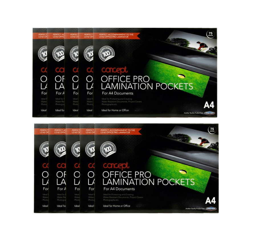 Concept A4 Laminating Pouches Pack of 1000 - ABC School Supplies