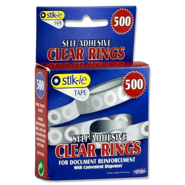 **Concept Box 500 Clear Reinforcement Rings - ABC School Supplies
