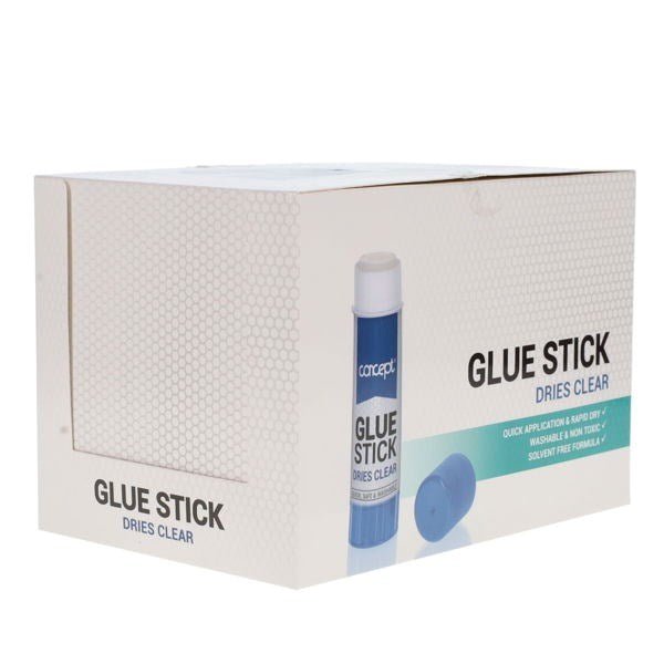 Concept Glue Stick Large 40g Pack of 24 - ABC School Supplies