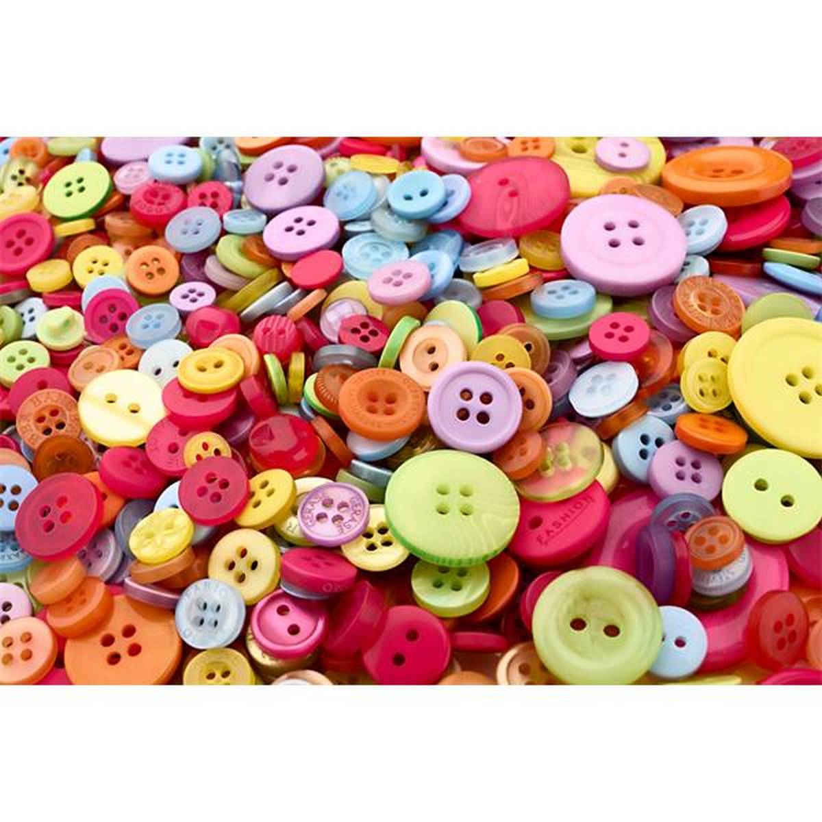 Crafty Bitz Assorted Craft Buttons 300 Grams - ABC School Supplies