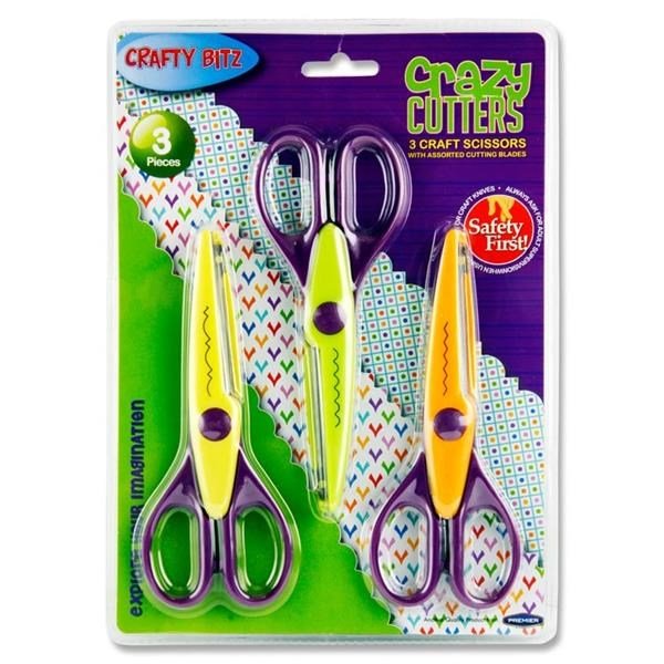 Crafty Kidz Craft Scissors Pack Of 3 - ABC School Supplies