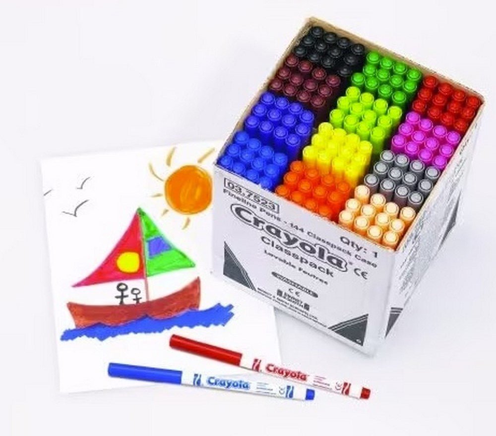 Crayola Supertips Class Pack of 144 - ABC School Supplies
