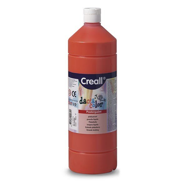 Creall 1 Litre Bottle Poster Paint - Orange - ABC School Supplies
