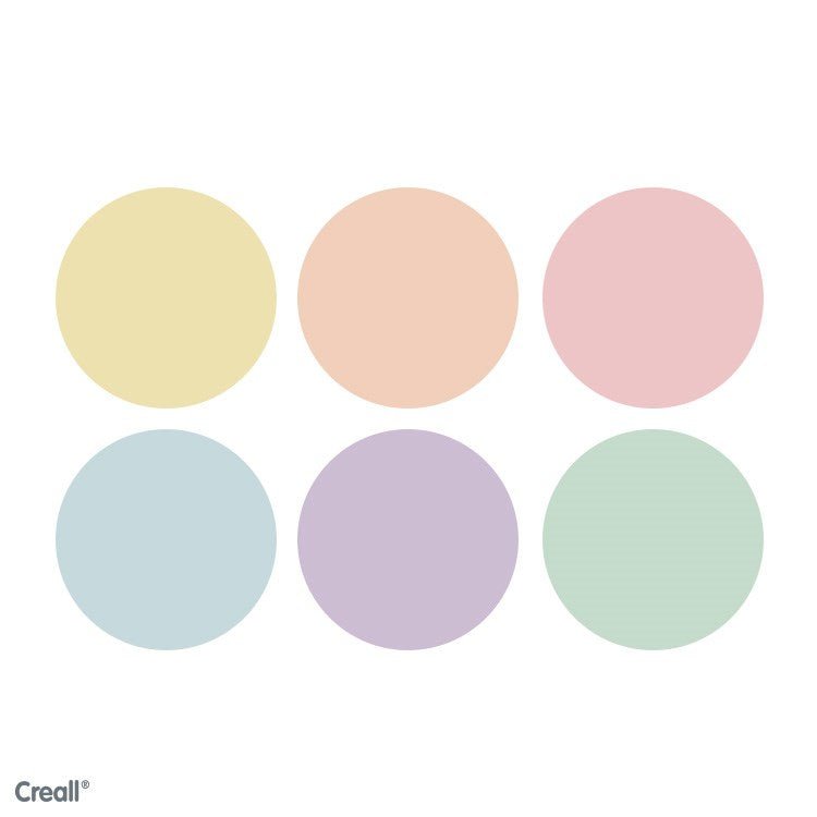 Creall 500Ml 6 X Bottles Poster Paint Pastel Colours - ABC School Supplies