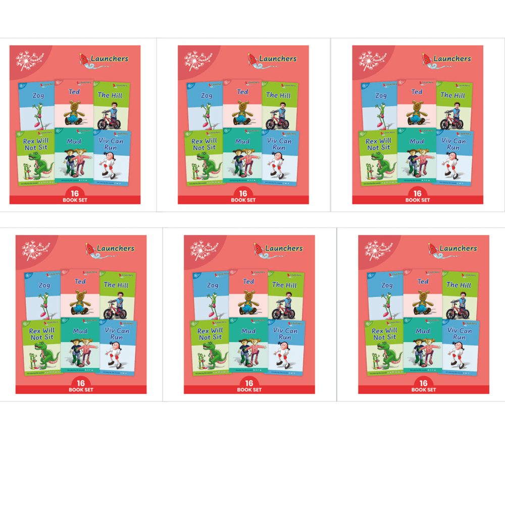 Dandelion Launchers Pack 2 (Sets 4 - 7) 16 Titles - 6 Pack - ABC School Supplies